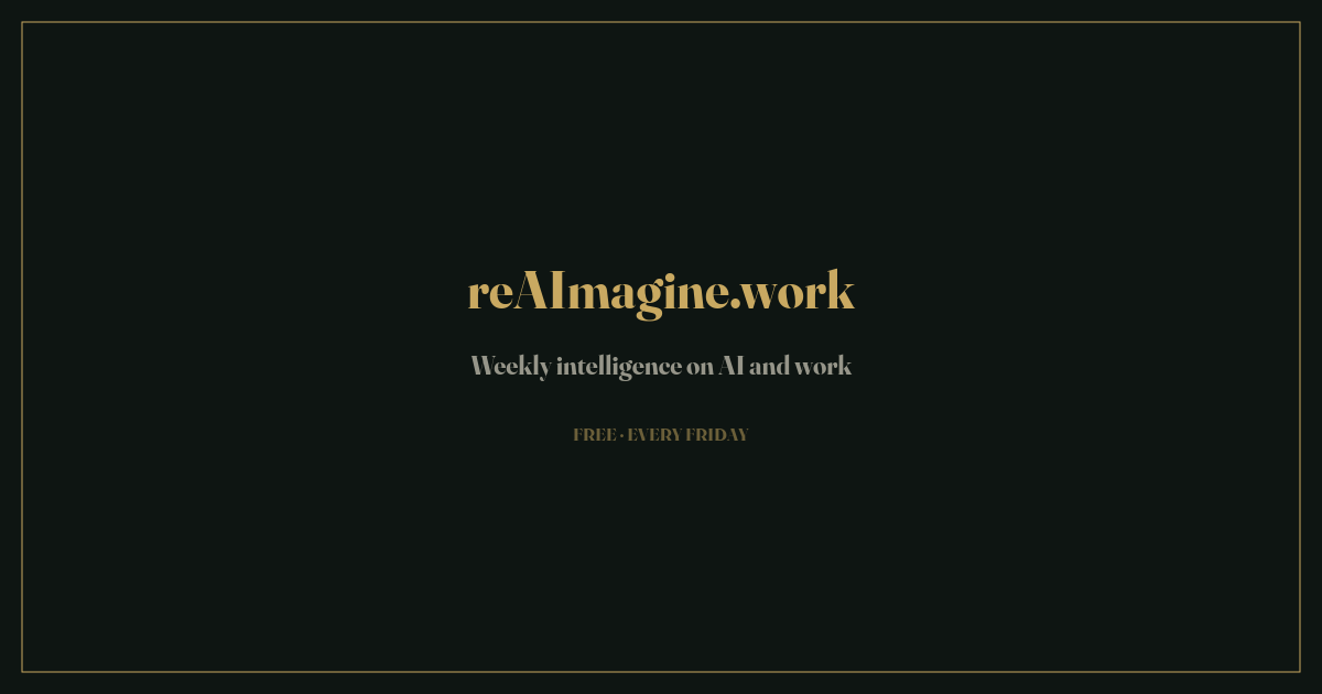 AI Leaves the Screen — reAImagine.work